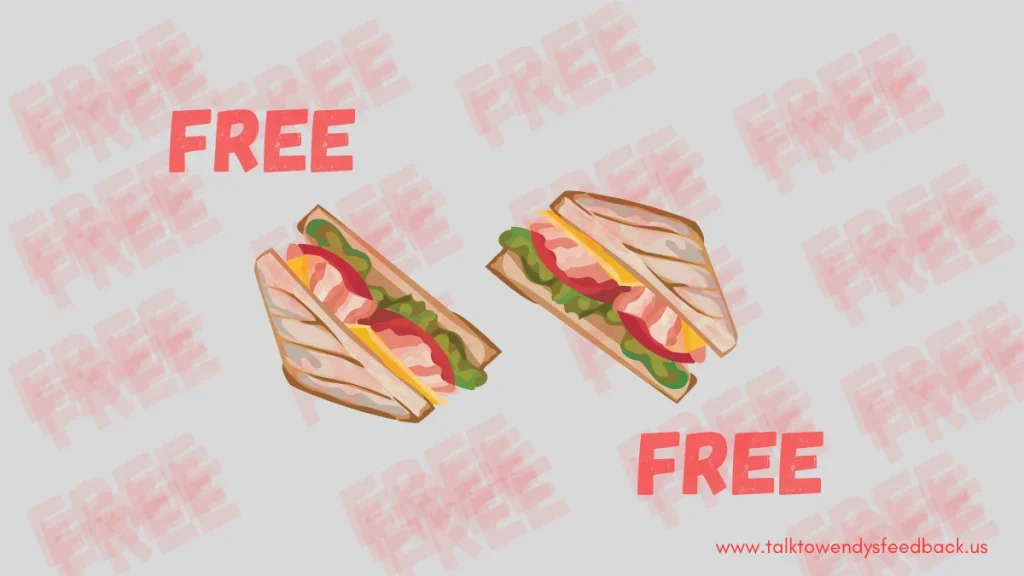 TalktoWendys Survey Rewards free sandwich